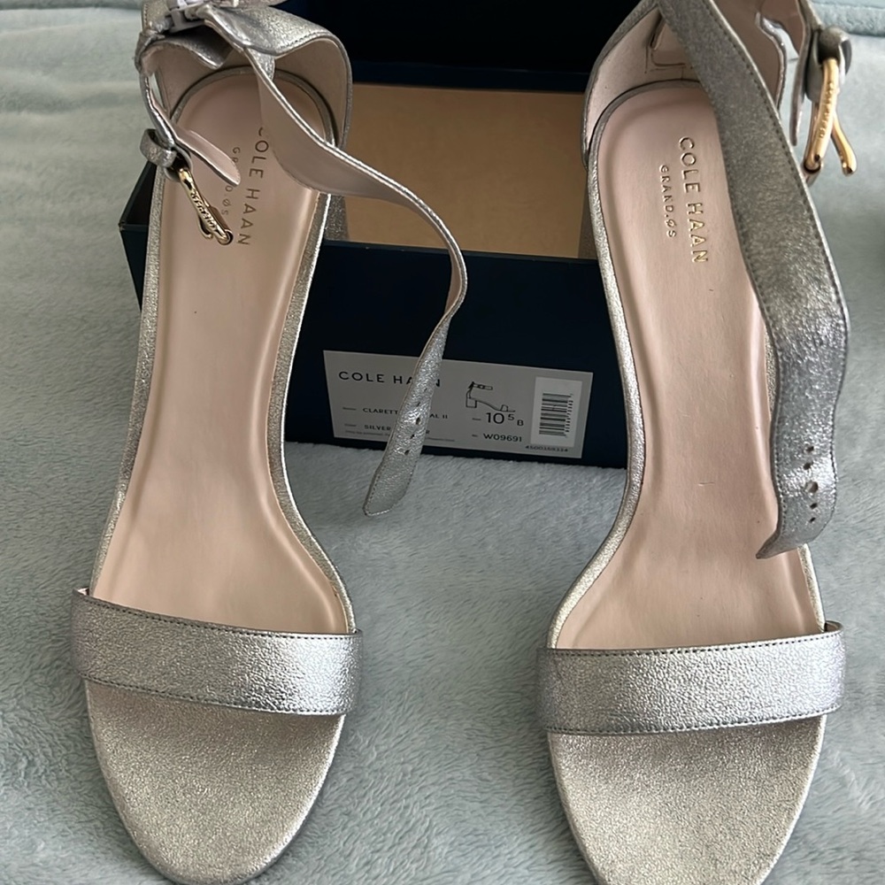 Silver sandals